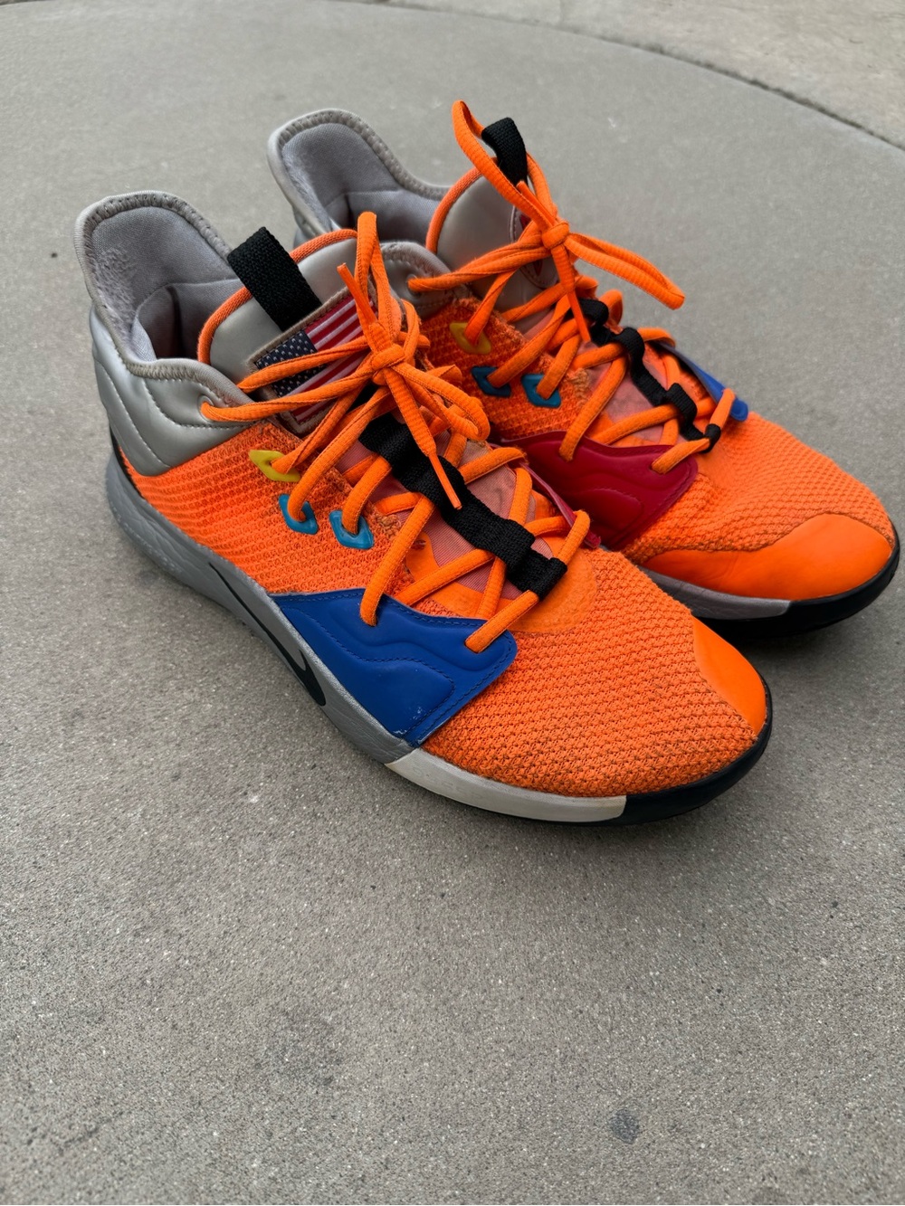 Nike NASA x PG 3 Armstrong Building 703 Total Orange CI2666-800 Sneakers Size 11